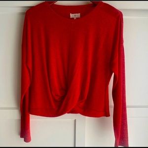 Lou and Grey Crop Wrap Front Top ✨